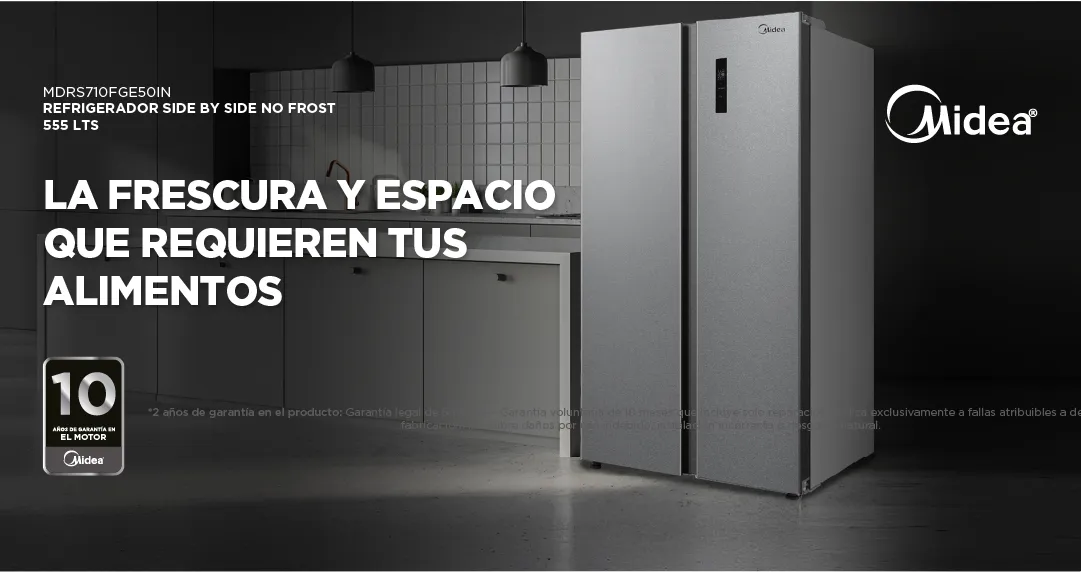 Refrigerador Side By Side No Frost 555 Litros | Midea
