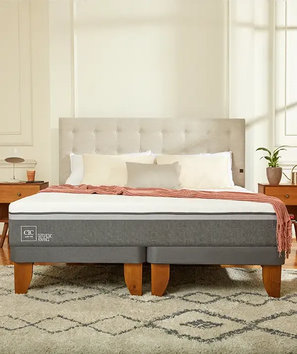 Cama europea 2 plazas Ortopedic advance base dividida Cic | Easy.cl
