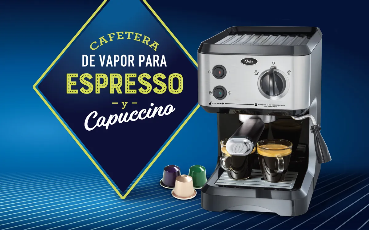 Cafetera Oster Para Expreso Y Capuchino Rojo 19 Bares- C6565