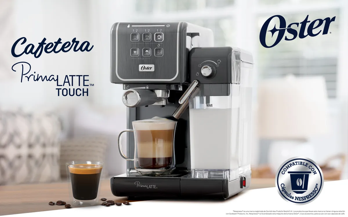 Ripley - CAFETERA OSTER PRIMALATTE TOUCH 2 TAZAS BVSTEM6801R-053