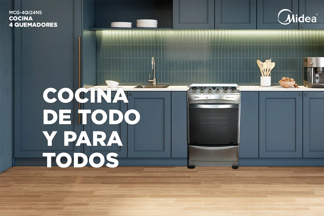 Cocina a gas 4 quemadores Pro Cook 400 MCG-4QI24NS