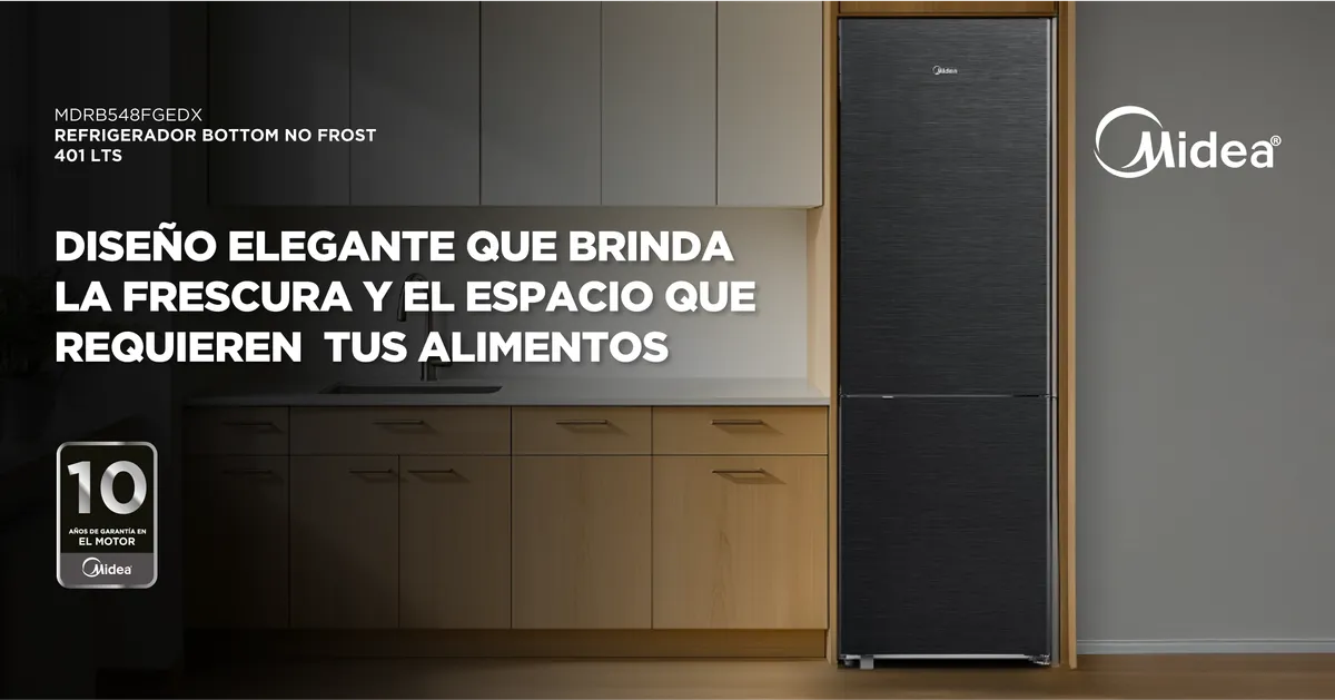 eco_aco Refrigerador Bottom Mount MDRB548FGEDX negro 401 lt | Easy.cl