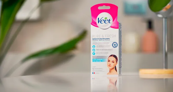 BANDAS VEET CERA DEPILATORIA FACIAL PURE FRESH