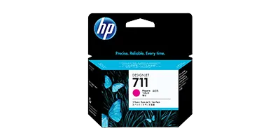Pacote com 3 Cartuchos de Tinta HP 711 Magenta DesignJet Originais