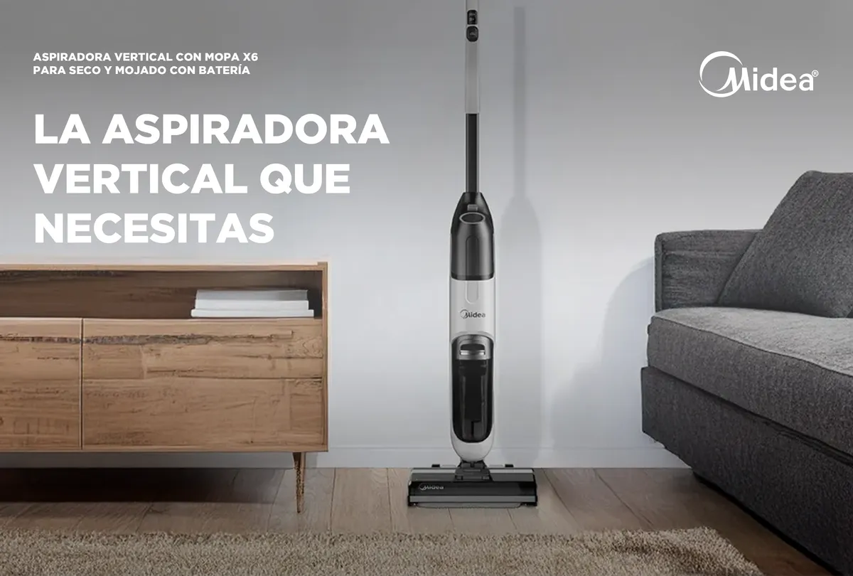 Aspiradora Vertical con Mopa y Autolimpieza X6 | Midea