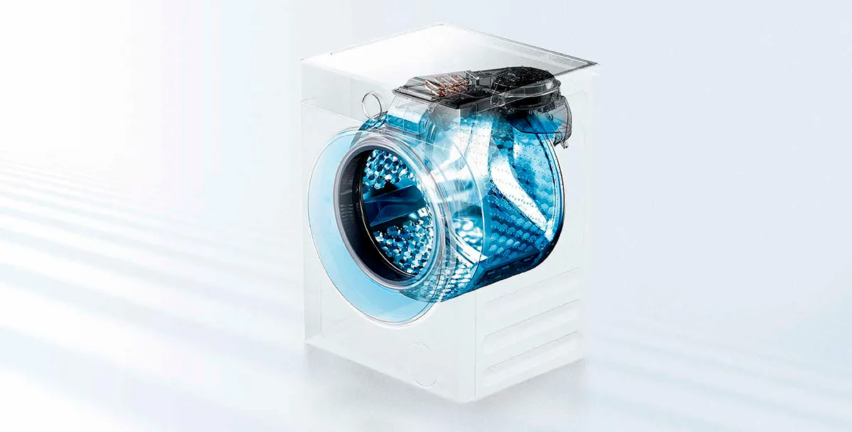 Lavadora Secadora Automática Midea 9,5/7 Kg MLSF-095B/W Blanca