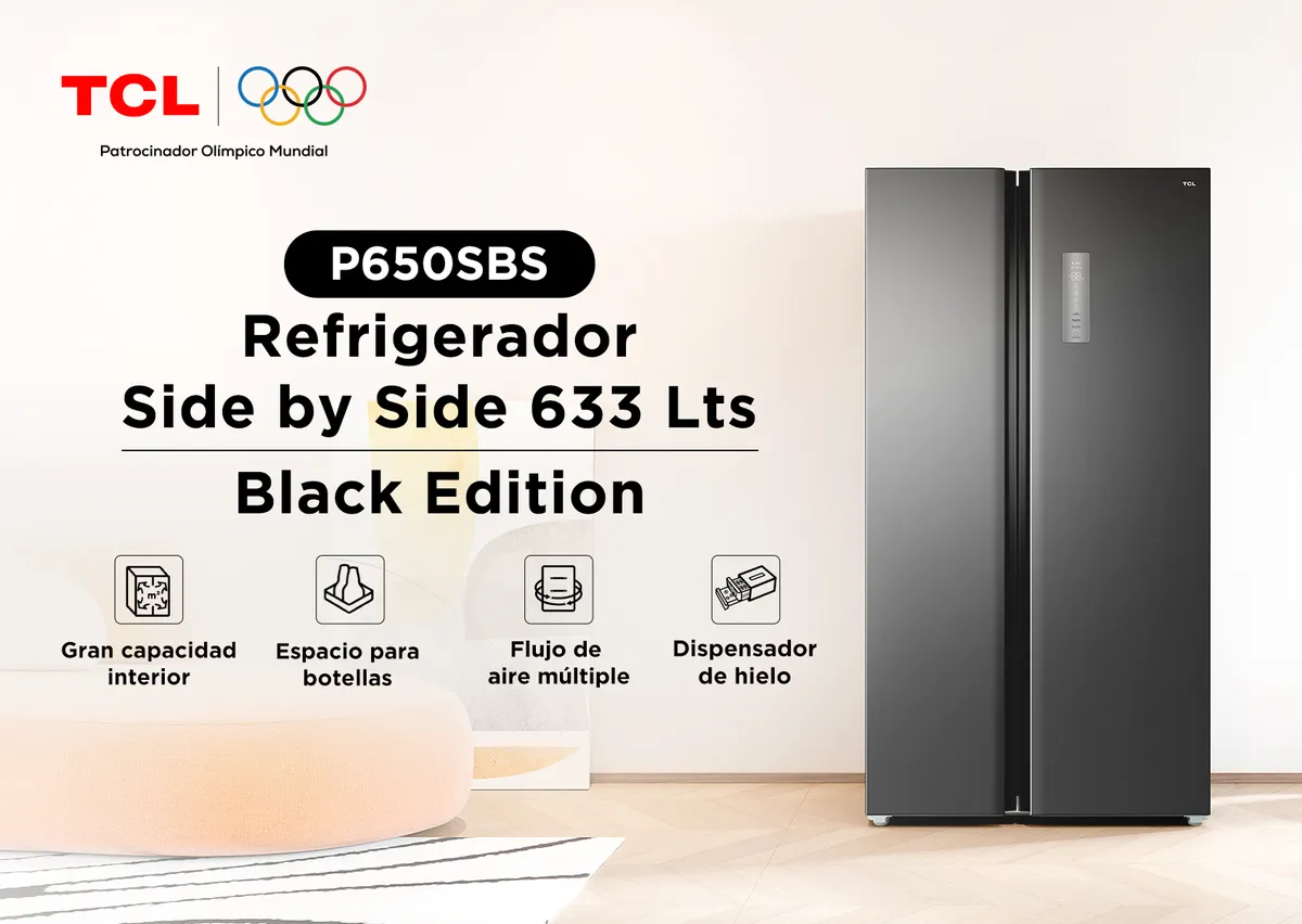 Refrigerador Side by Side TCL 633L P650SBS — TCL.cl
