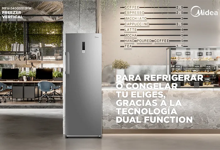 Freezer Vertical Midea MFV-2400S32FW 227 lts | Abc