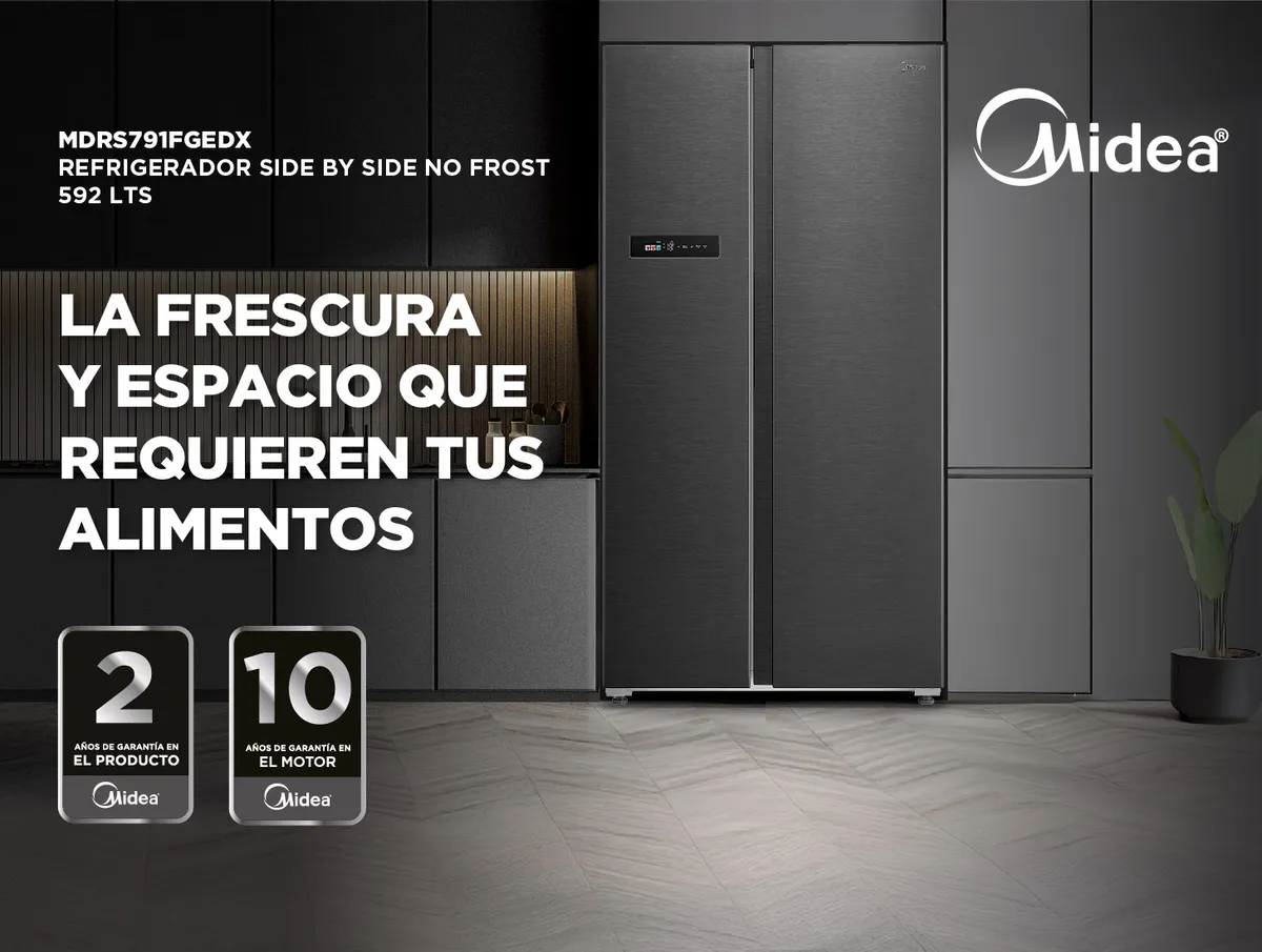 Refrigerador Side by Side Midea MDRS791FGEDX 592 lts. | Abc