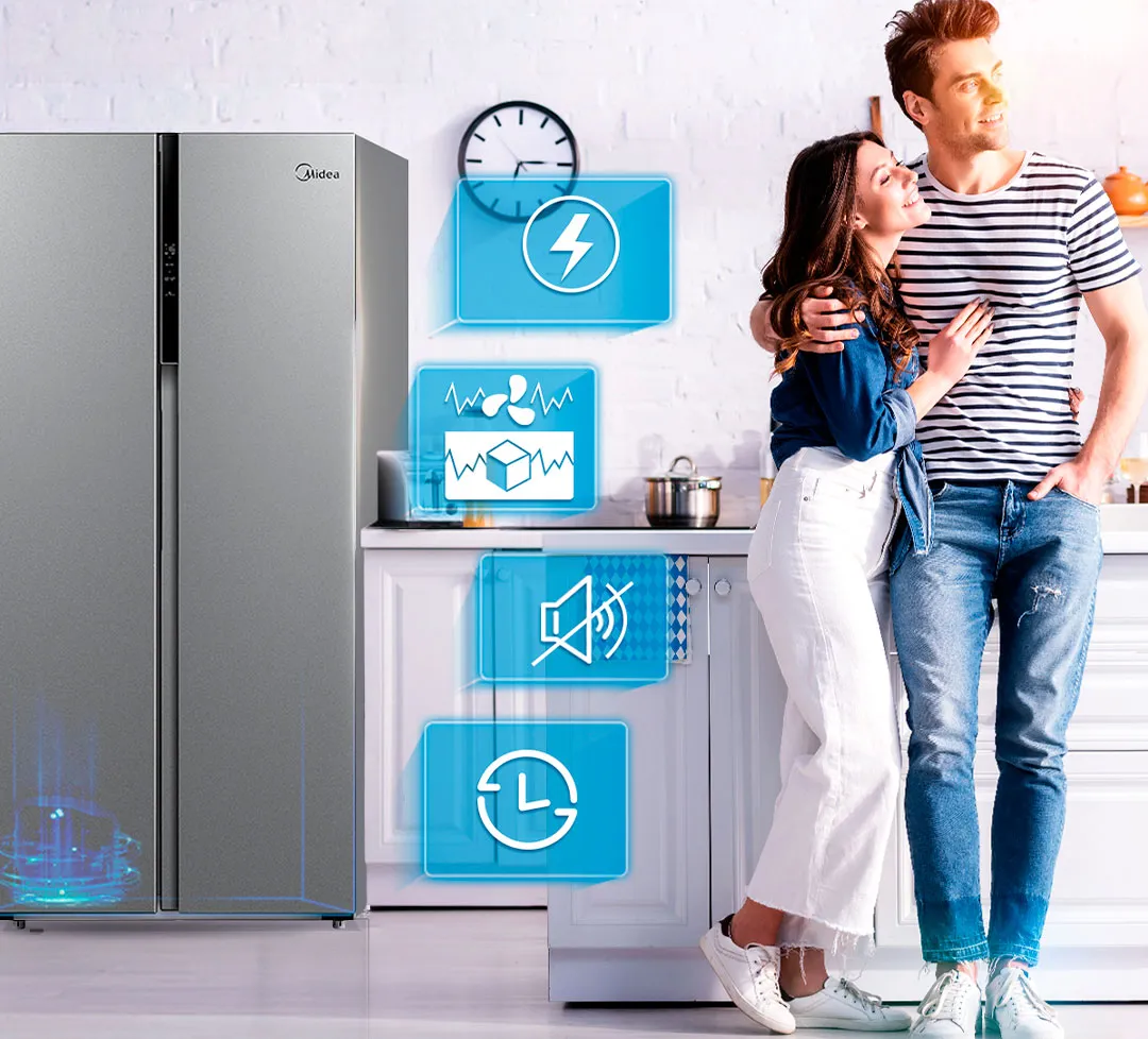 MIDEA Refrigerador Side by Side Midea MDRS619FGE50 460 L | Abc