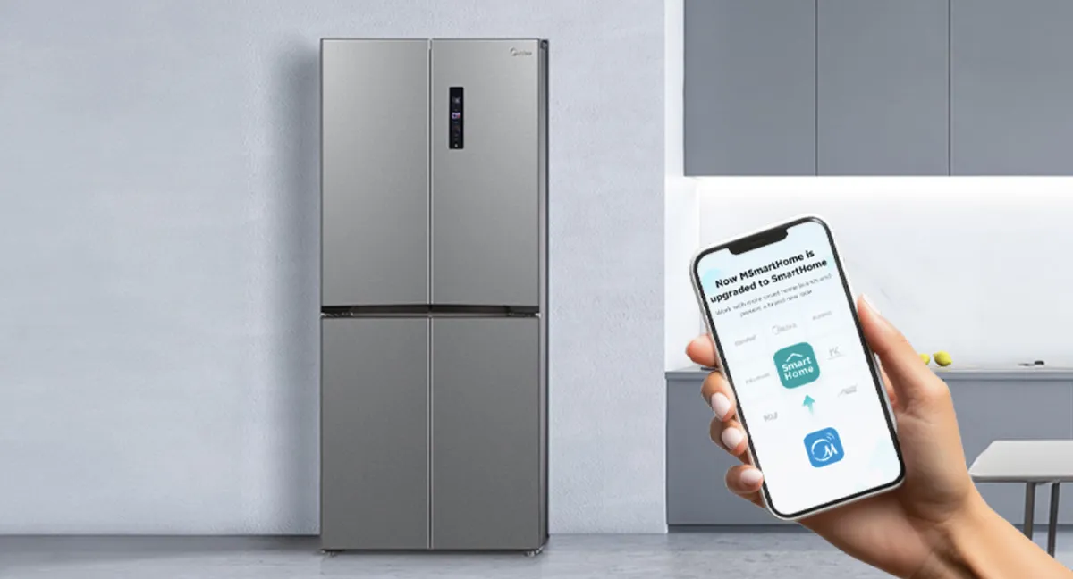 MIDEA Refrigerador Multidoor No Frost 350 Litros Light silver